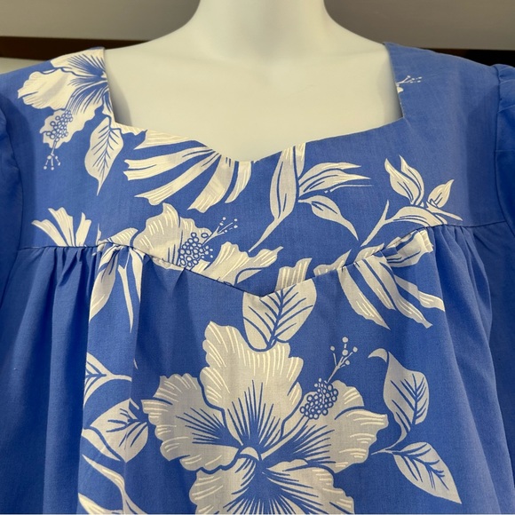 ROYAL CREATIONS HAWAII Short Zippered Muu Muu Size XL Hawaiian Tropical Aloha - Picture 16 of 16